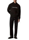 Calvin Klein LS EU STD LOGO 350TE, UB1 Erkek Siyah Hoodie