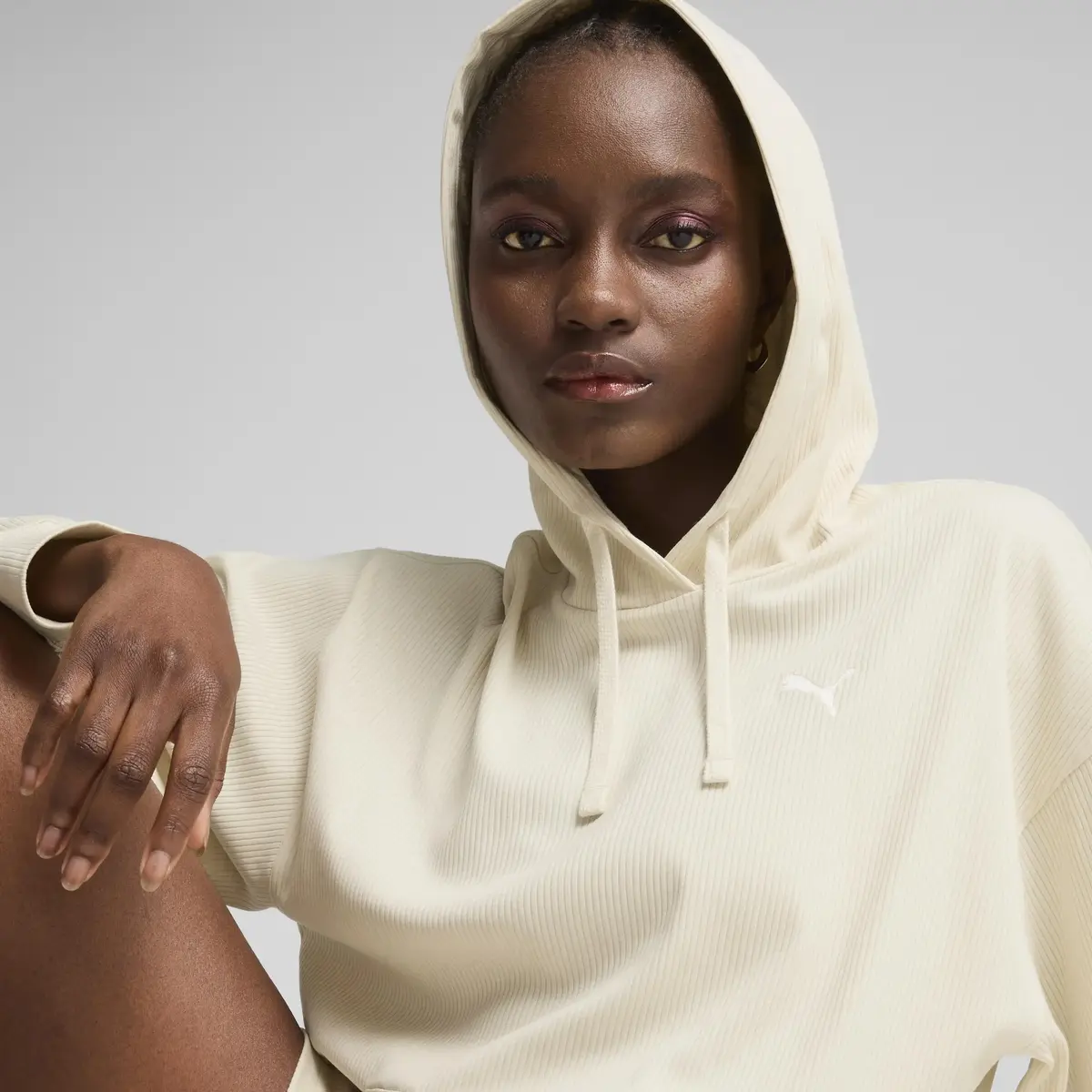 PUMA ESS ELEVATED Comfort Hoodie Bej Kadın Hoodie