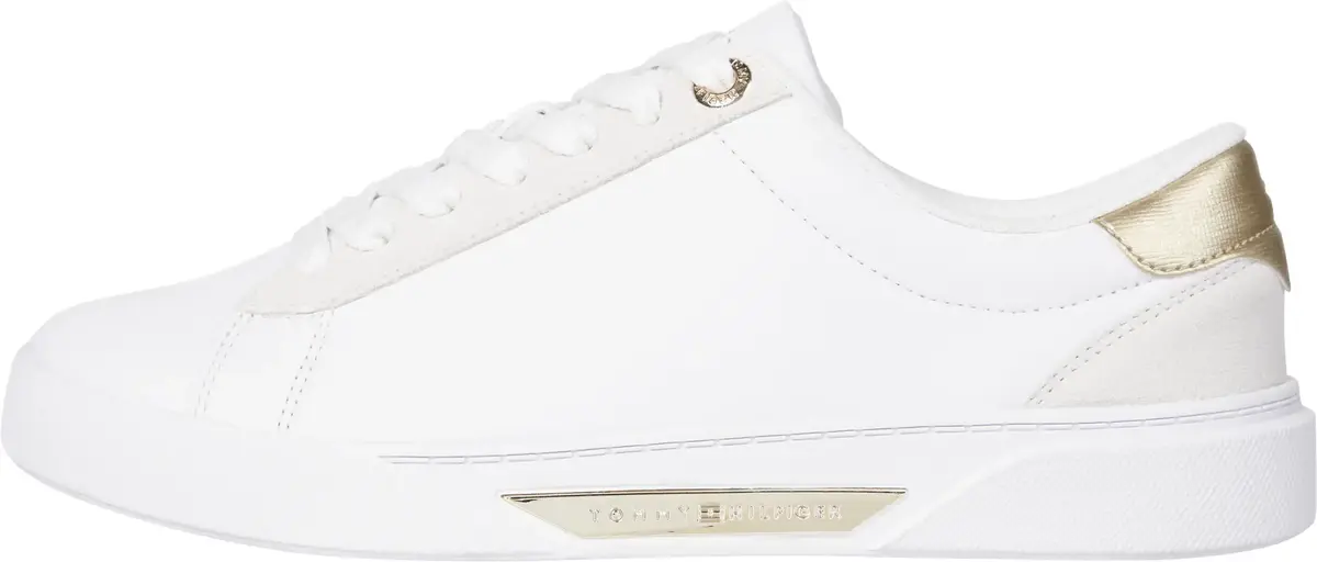 Tommy Hilfiger CHIC COURT SNEAKER, YBS Beyaz Kadın Spor Ayakkabı & Sneaker