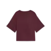 PUMA ESS Cropped No. 1 Logo Tee Kadın Bordo T-Shirt