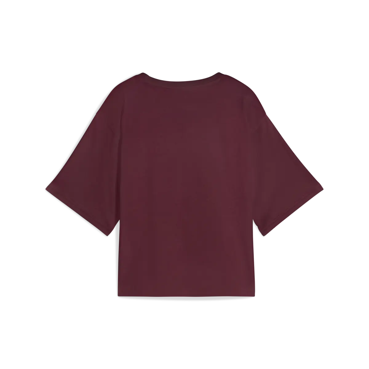 PUMA ESS Cropped No. 1 Logo Tee Kadın Bordo T-Shirt