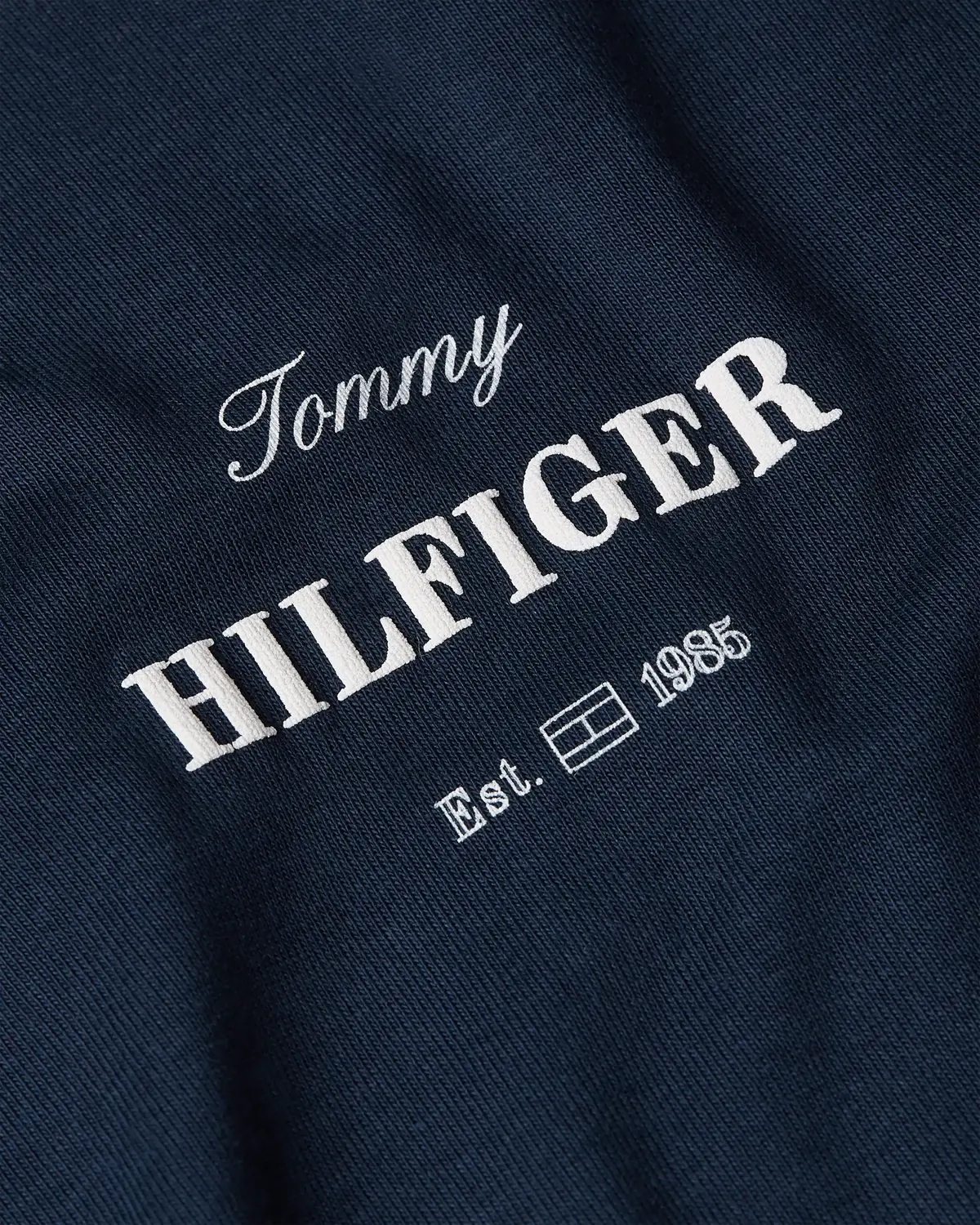 Tommy Hilfiger REG MONOTYPE STRIPE, C1G Lacivert Kadın T-Shirt & Polo