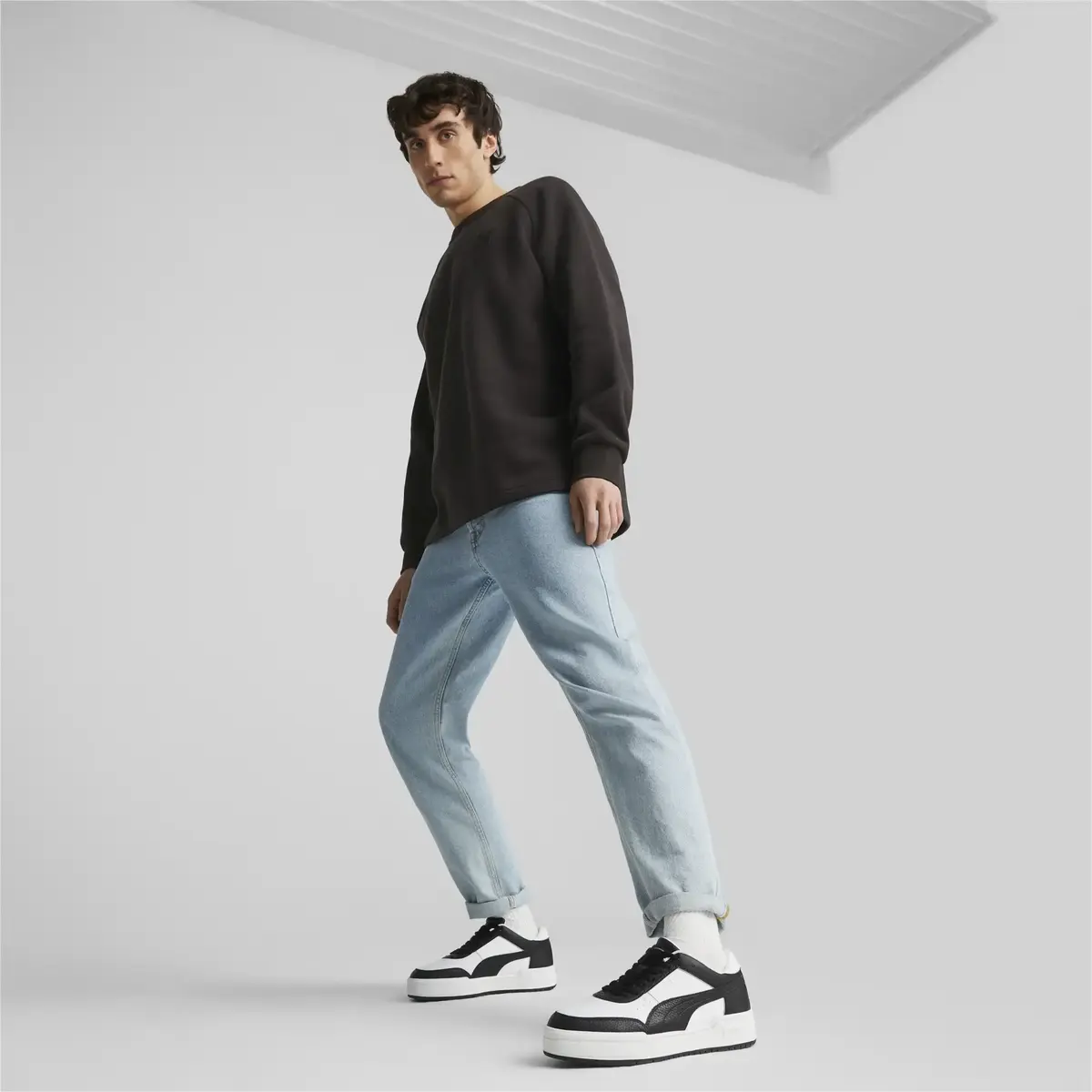 Puma CA Pro Sport Lth Siyah-Beyaz Unisex Spor Ayakkabı