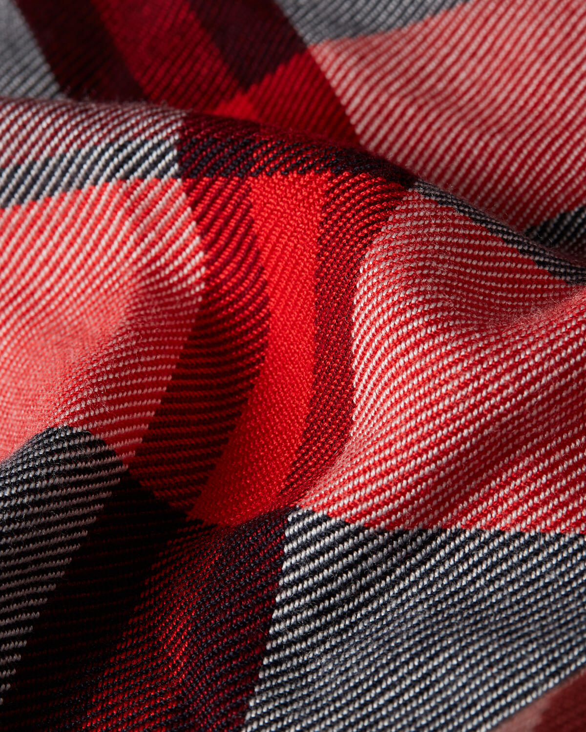 Tommy Hilfiger TOMMY CHECK LARGE SQ Kadın Kırmızı Atkı