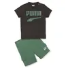 Puma MINICATS DOWNTOWN Set Siyah Çocuk Eşofman Takımı