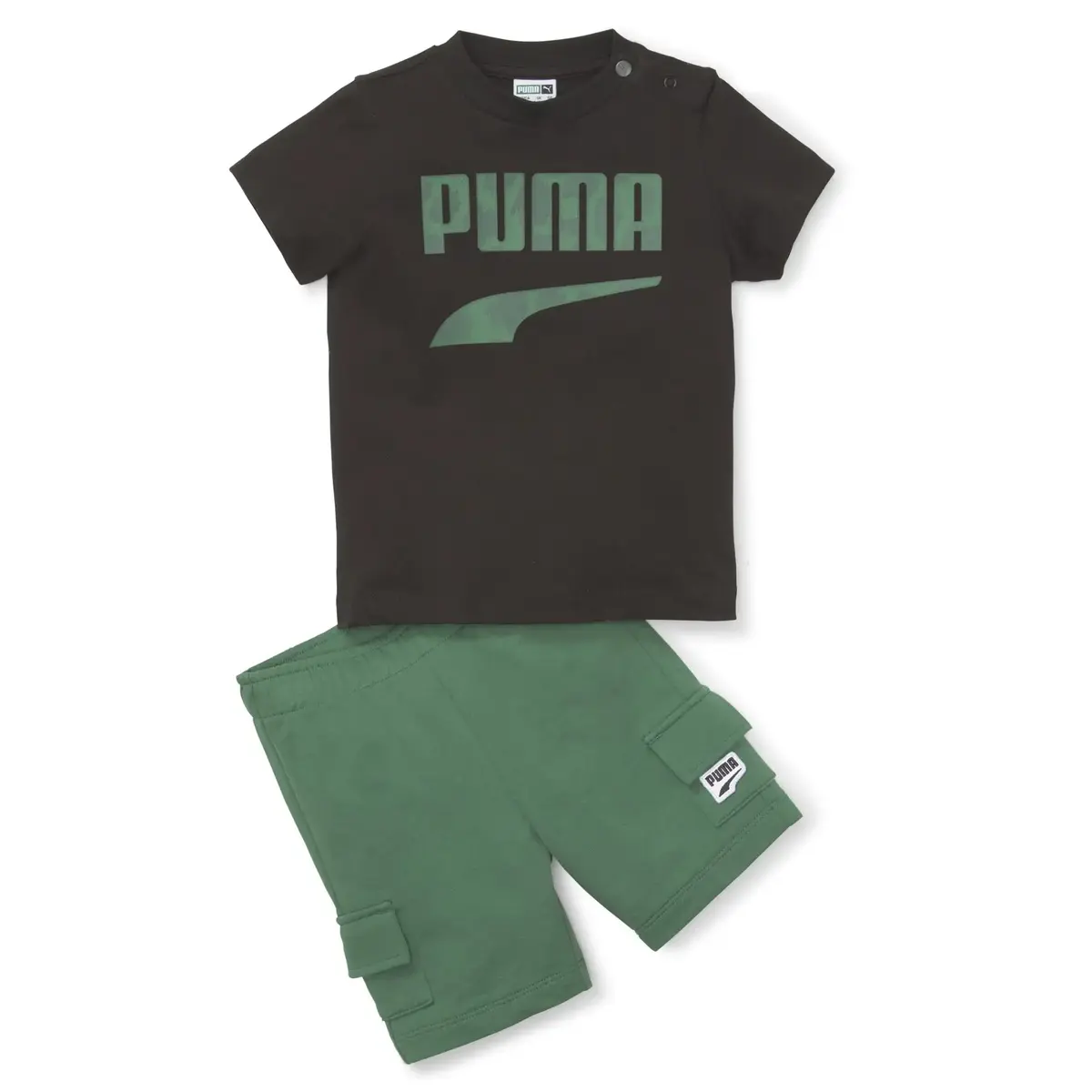 Puma MINICATS DOWNTOWN Set Siyah Çocuk Eşofman Takımı