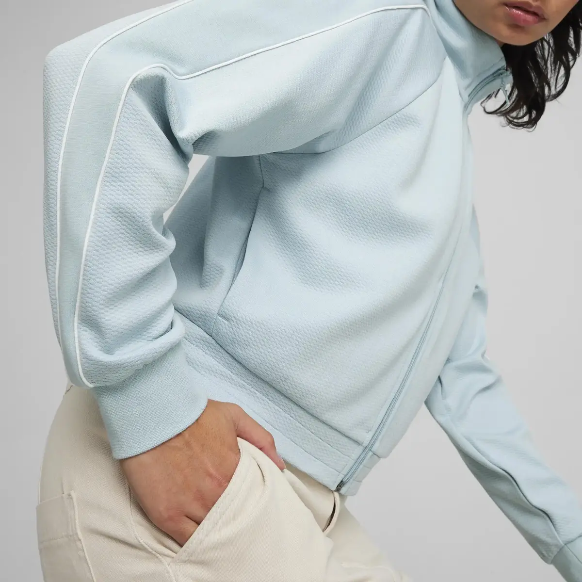 PUMA T7 Track Jacket Turkuaz Kadın Ceket