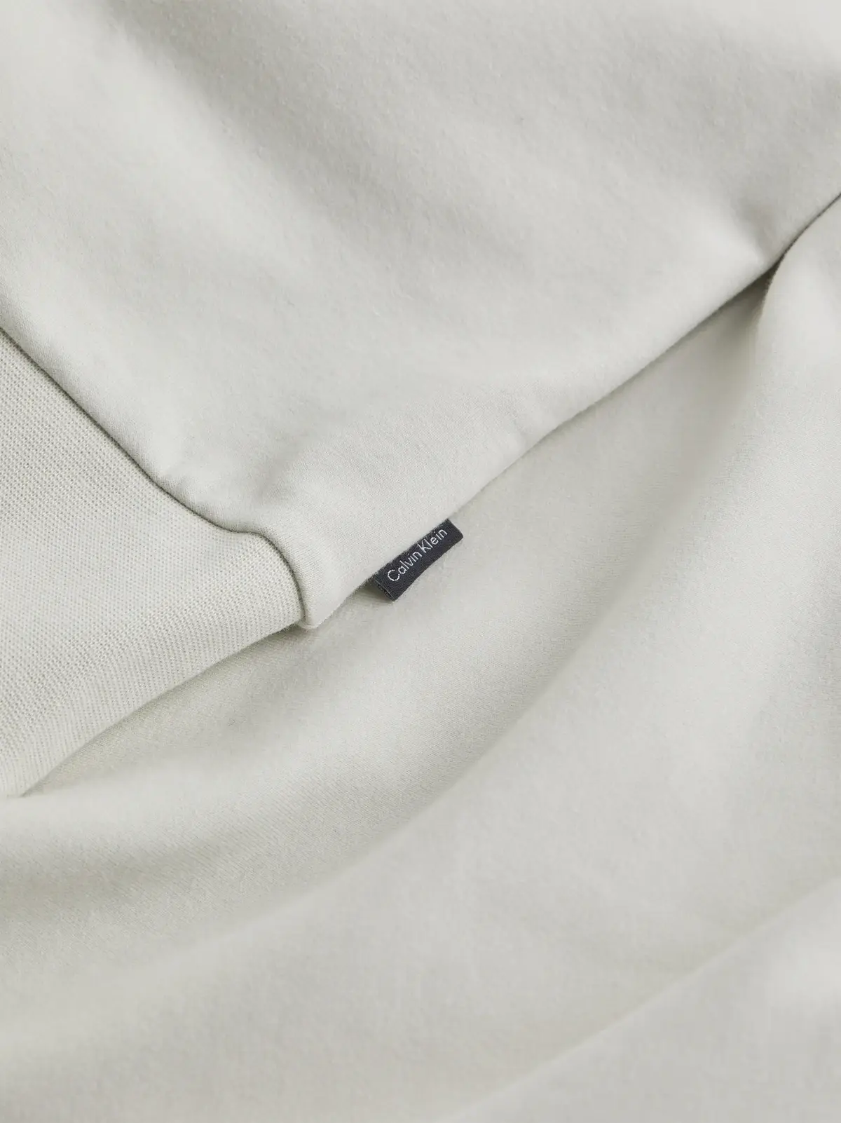 Calvin Klein LUX TECH Q-ZIP SWEAT Erkek Beyaz Sweatshirt