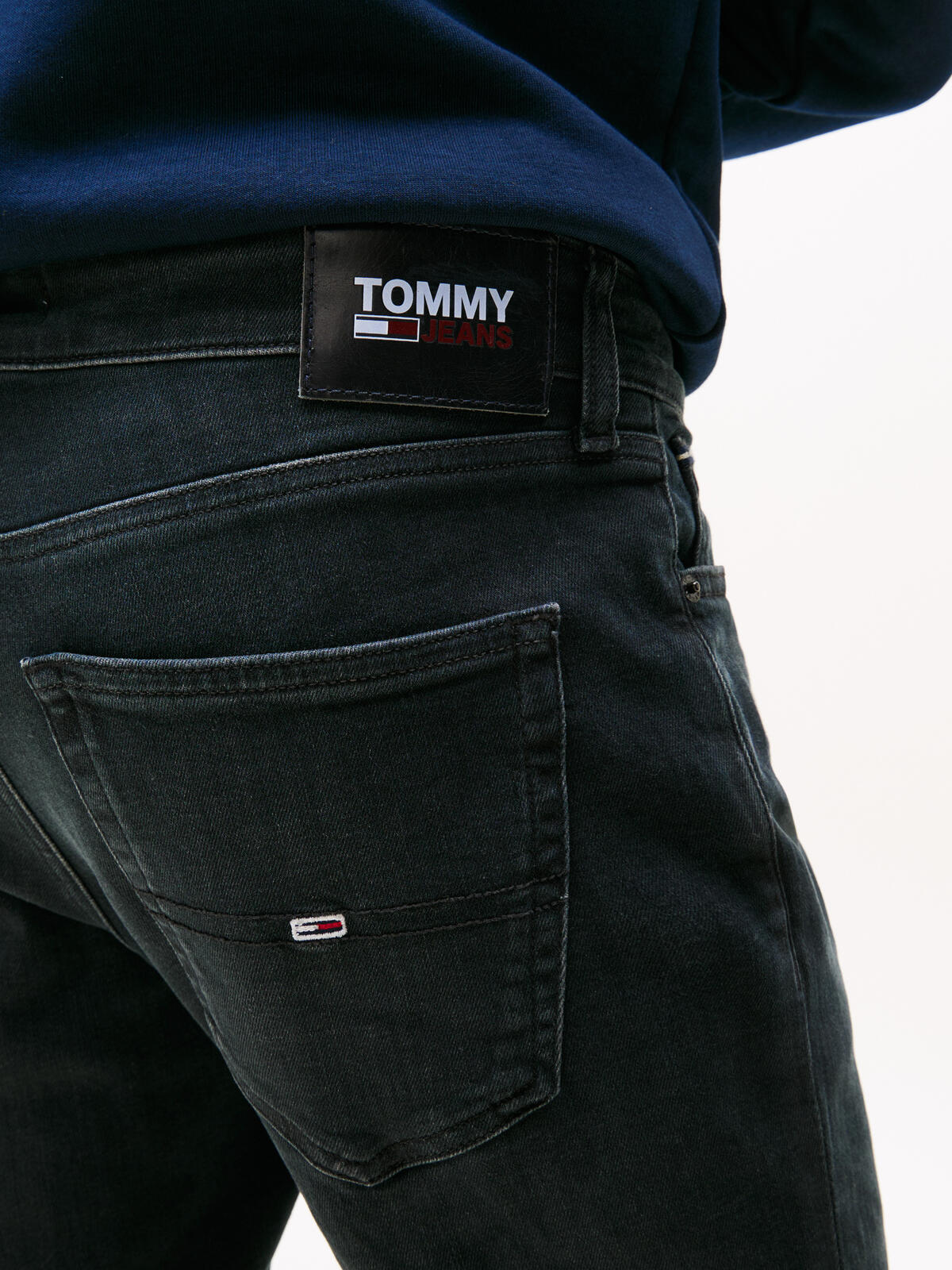 Tommy Hilfiger SCANTON SLIM DYJBK Erkek Lacivert Kot Pantolon