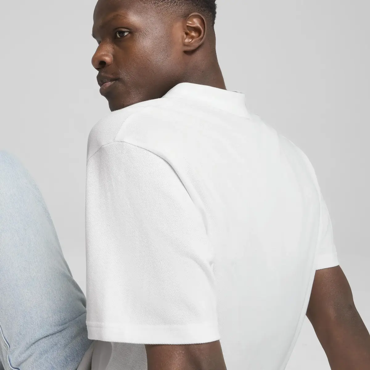 PUMA WARDROBE ESS Pique Polo Beyaz Erkek Polo T-Shirt