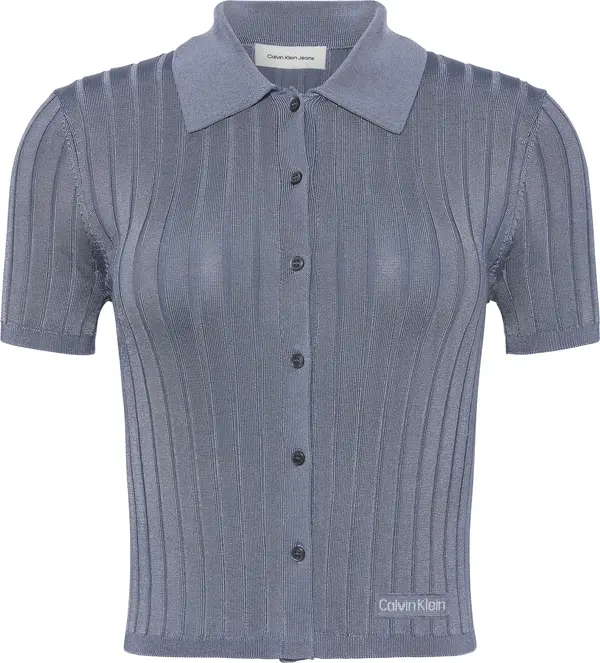 Calvin Klein SILKY CROPPED BABY P, RLW Mavi Kadın T-Shirt & Polo