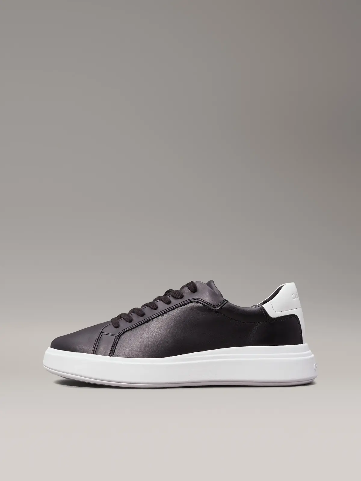 Calvin Klein LOW TOP LACE UP LTH, BEH Siyah Erkek Günlük Spor Ayakkabı