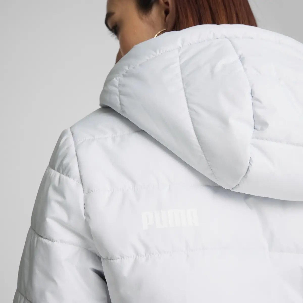 Puma ESS Padded Jacket Açık Gri Kadın Şişme Mont