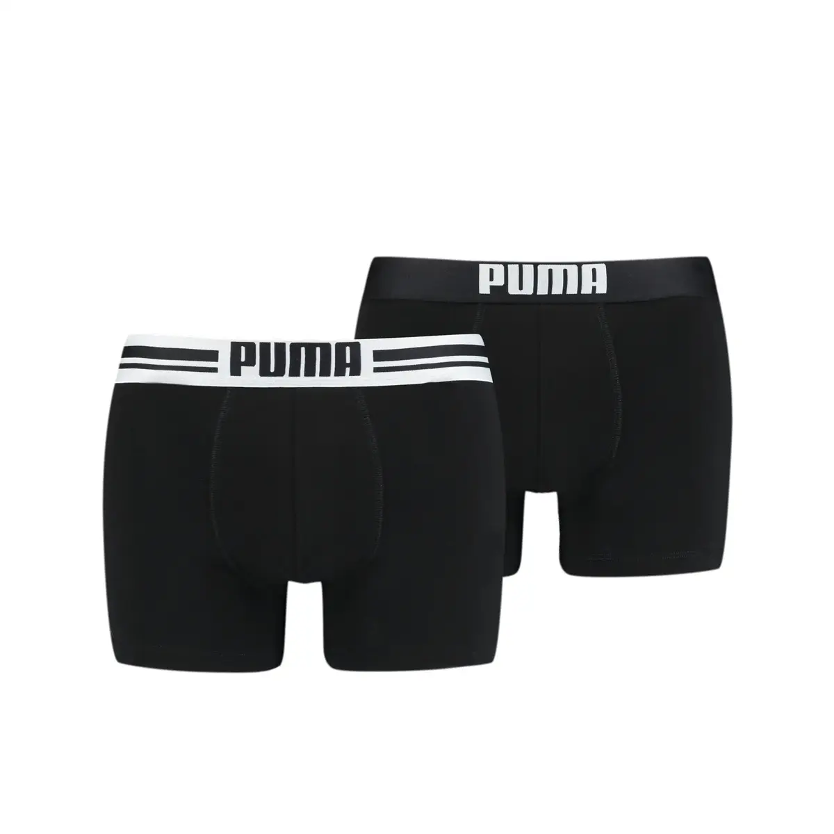 Puma PUMA PLACED LOGO BOXER 2P black Siyah Erkek 2'li Boxer
