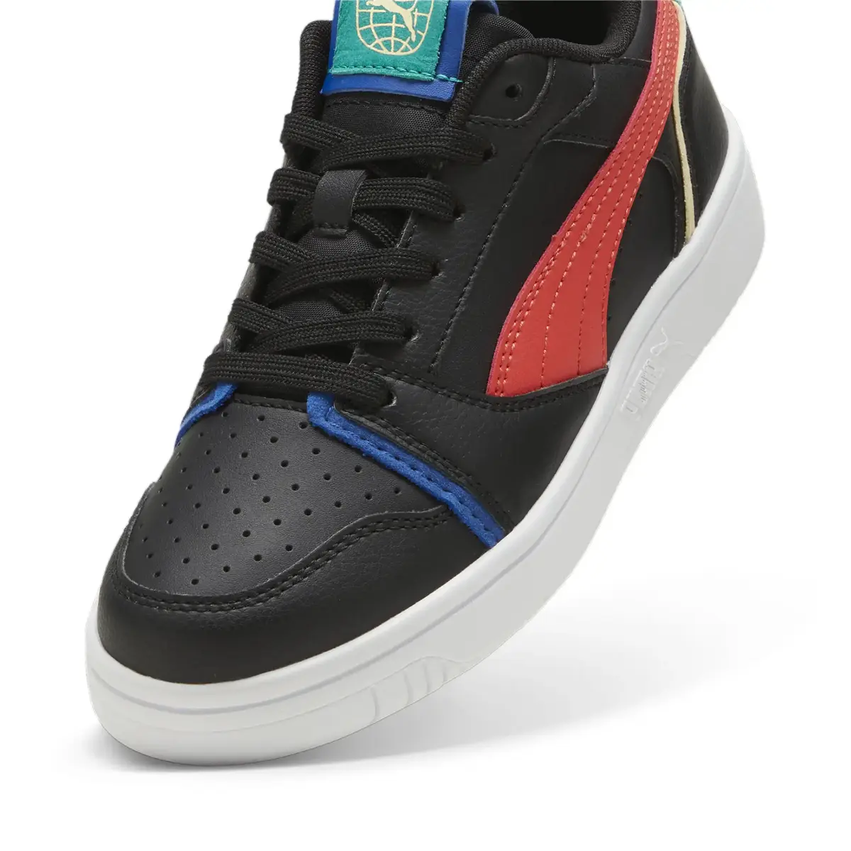Puma Rebound V6 Lo Ready, Set, Better Jr Siyah Kadın Günlük Spor Ayakkabı