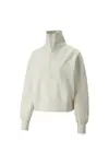 Puma Infuse Half Bej Kadın Yarım Fermuarlı Sweatshirt