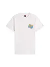 Tommy Hilfiger TJM REG FLAG DNA TEE, YBL Beyaz Erkek T-Shirt