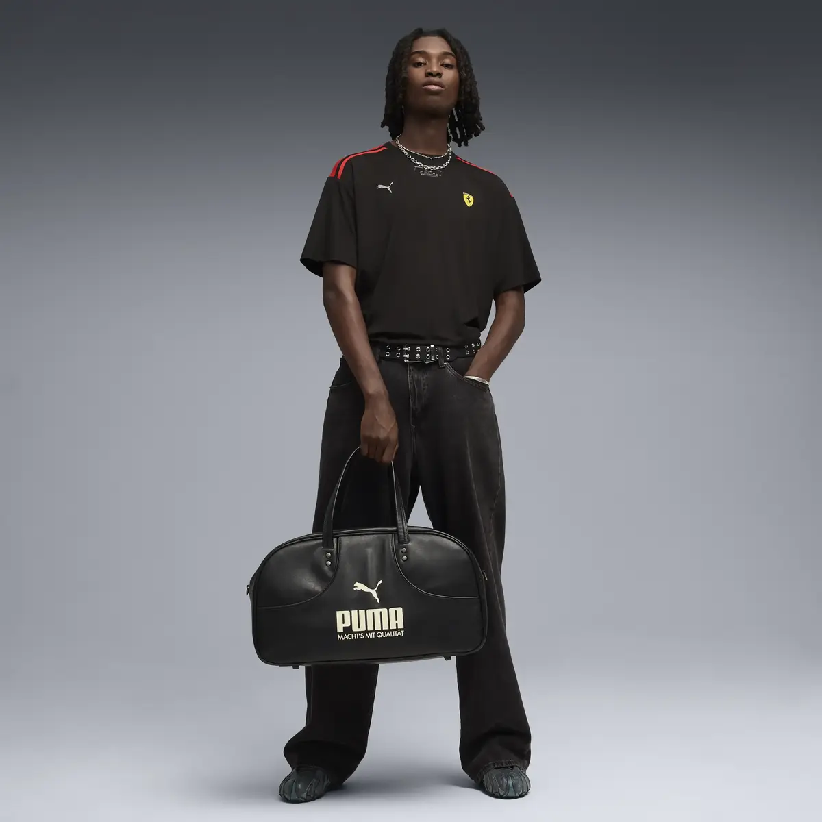 PUMA Ferrari Cloudspun TEE Siyah Erkek T-Shirt