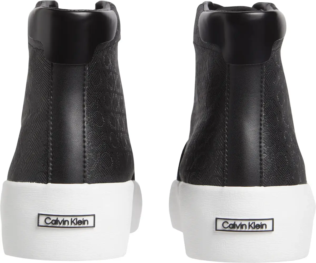 Calvin Klein VULC LACE UP HIGH TO, 0GR Siyah Kadın Spor Ayakkabı & Sneaker