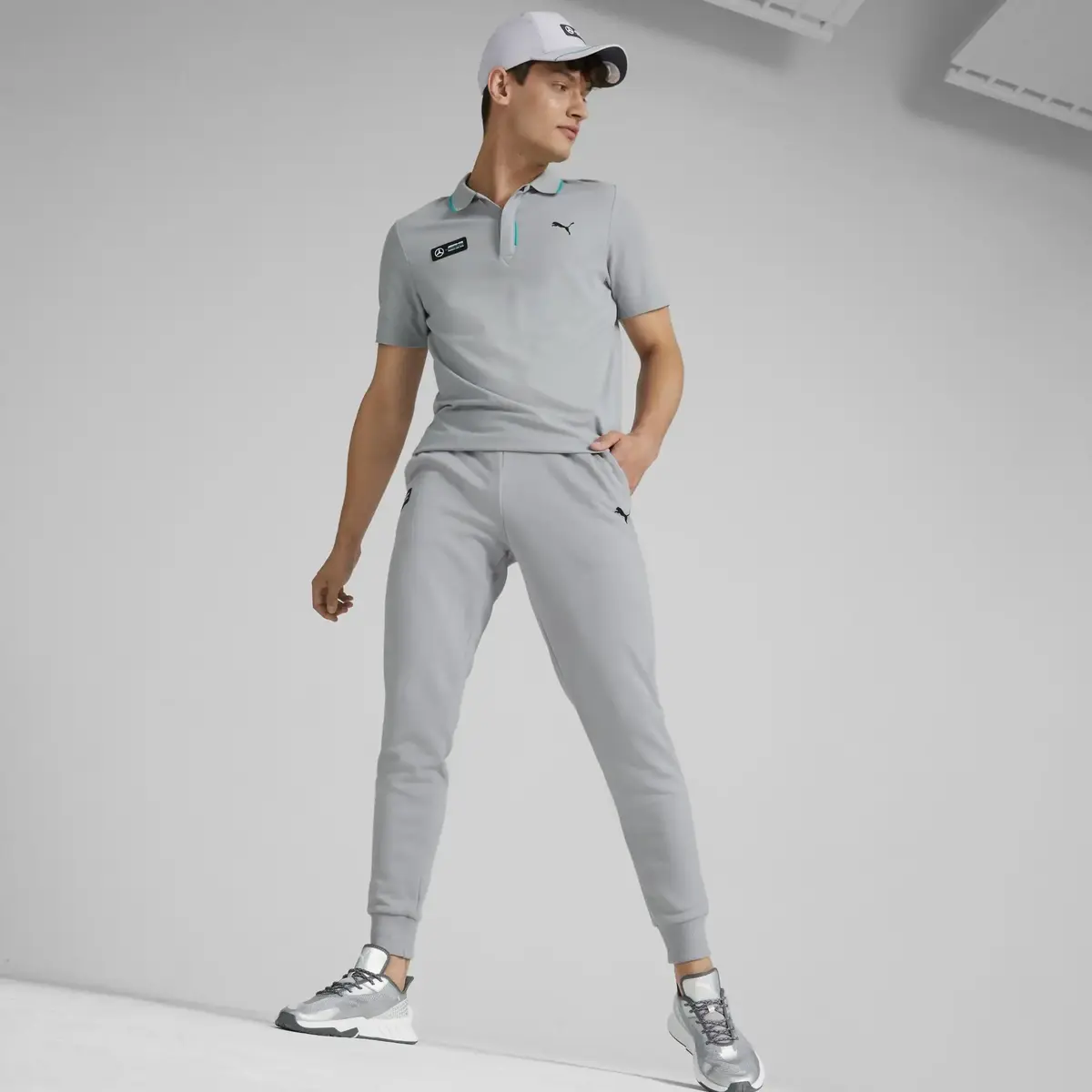 Puma MAPF1 ESS Pants Mercedes Team Mercedes Gri Erkek/Unisex Eşofman Altı