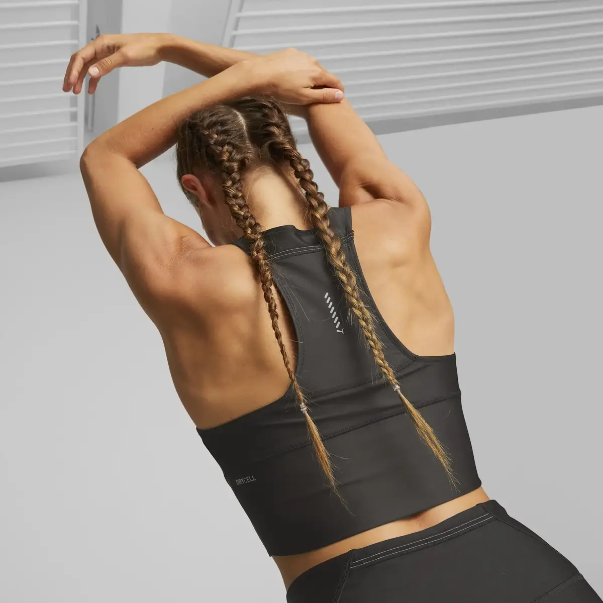 Puma RUN ULTRAFORM CROP TANK W Siyah Kadın Tank / Kolsuz Üst