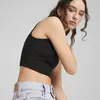 Puma WARDROBE ESS Ribbed Crop Top Siyah Kadın Crop
