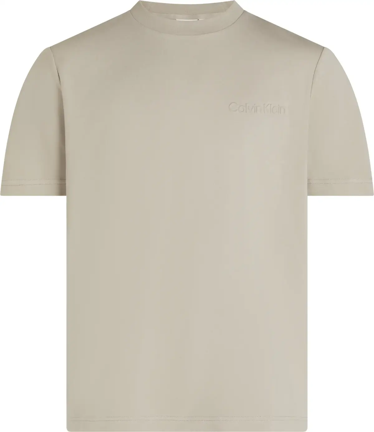 Calvin Klein EMBOSSED LOGO T-SHIR, RAJ Bej Erkek T-Shirt & Polo