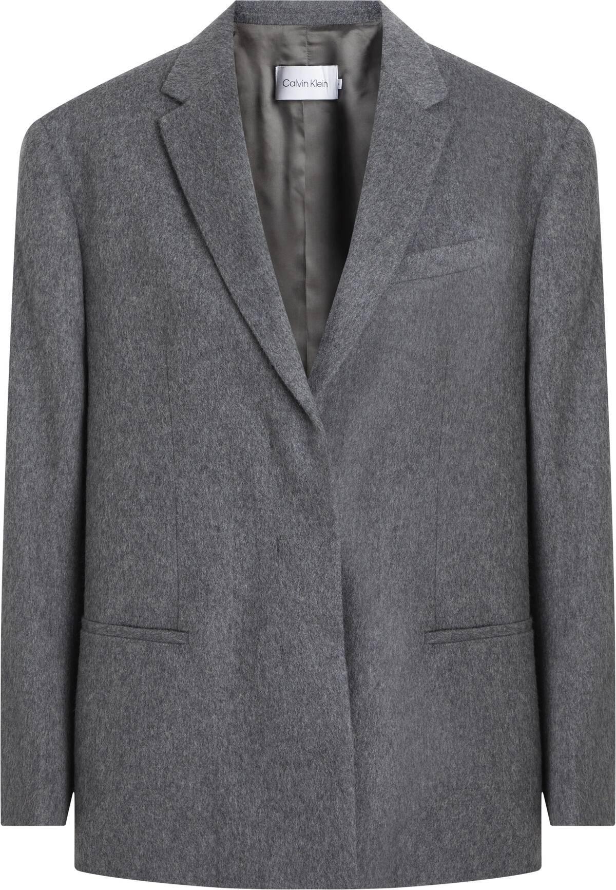 Calvin Klein FLANNEL WOOL TAILORE Kadın Gri Blazer