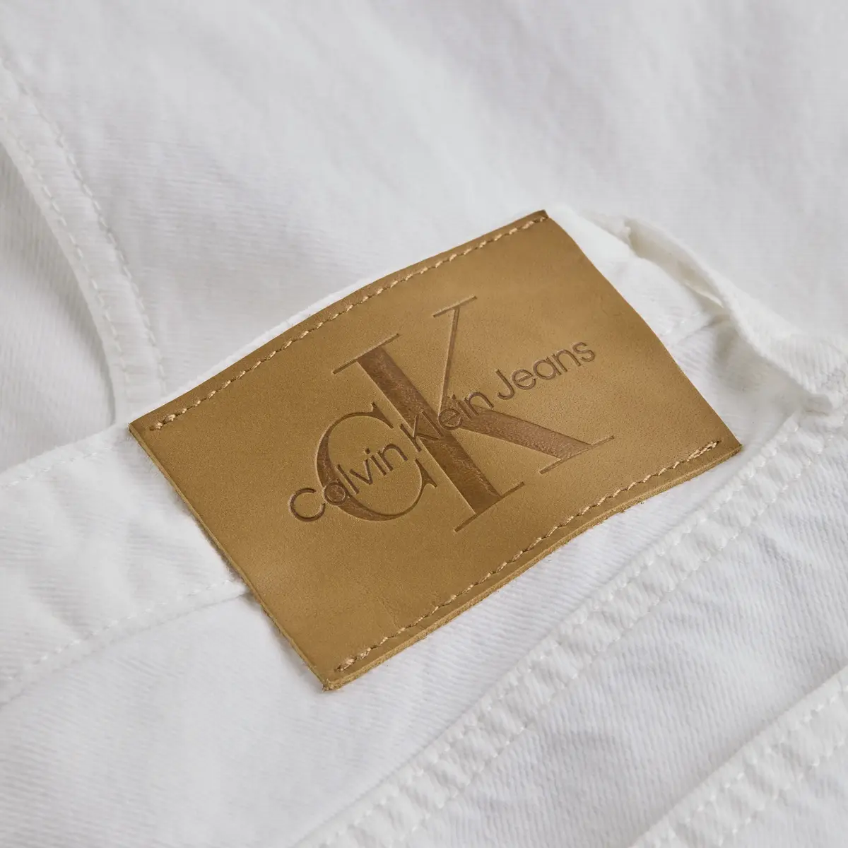 Calvin Klein MOM SHORT, 1AA Beyaz Kadın Şort