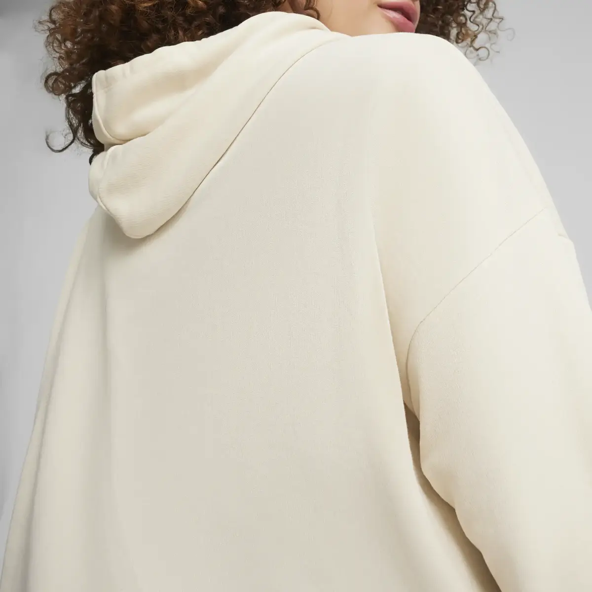 PUMA SQUAD Hoodie TR Krem Kadın Kapüşonlu Sweatshirt