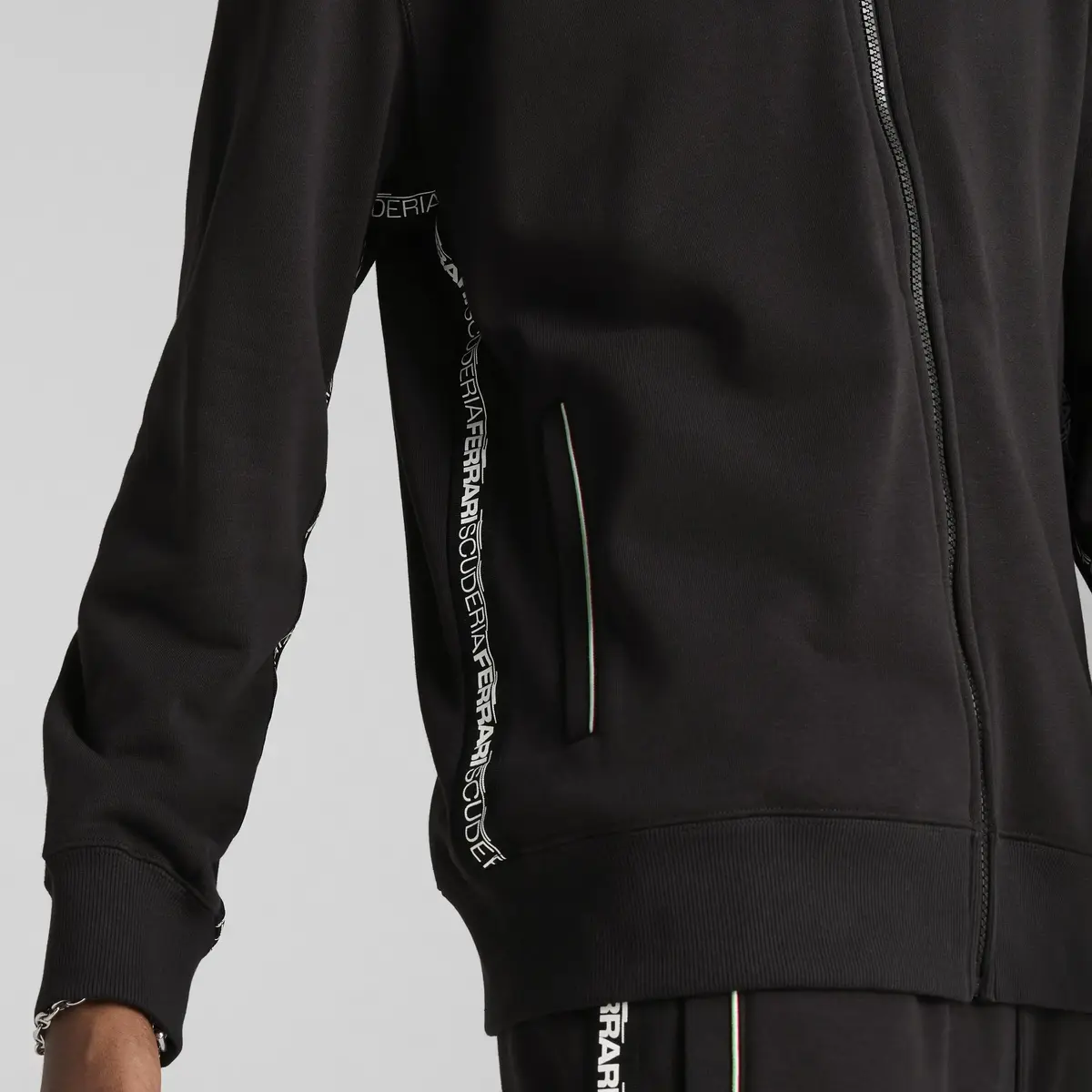 PUMA Ferrari Race Sweatjacket Siyah Erkek Ceket