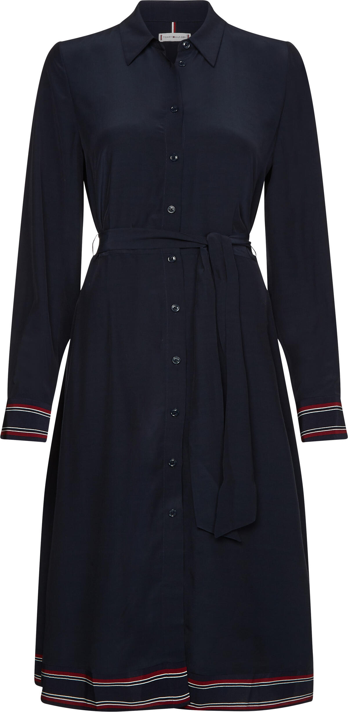 Tommy Hilfiger VIS MONOGRAM SHIRT D Kadın Siyah Elbise