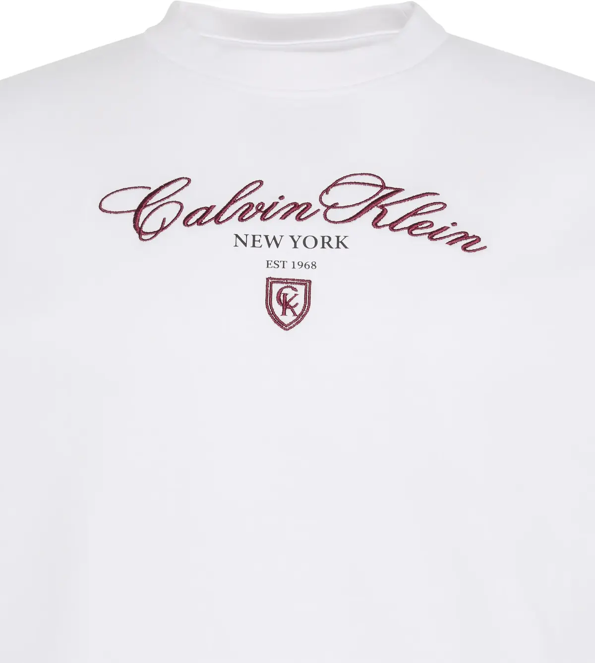 Calvin Klein SS OVERSIZE CK NY TEE Kadın Beyaz T-Shirt