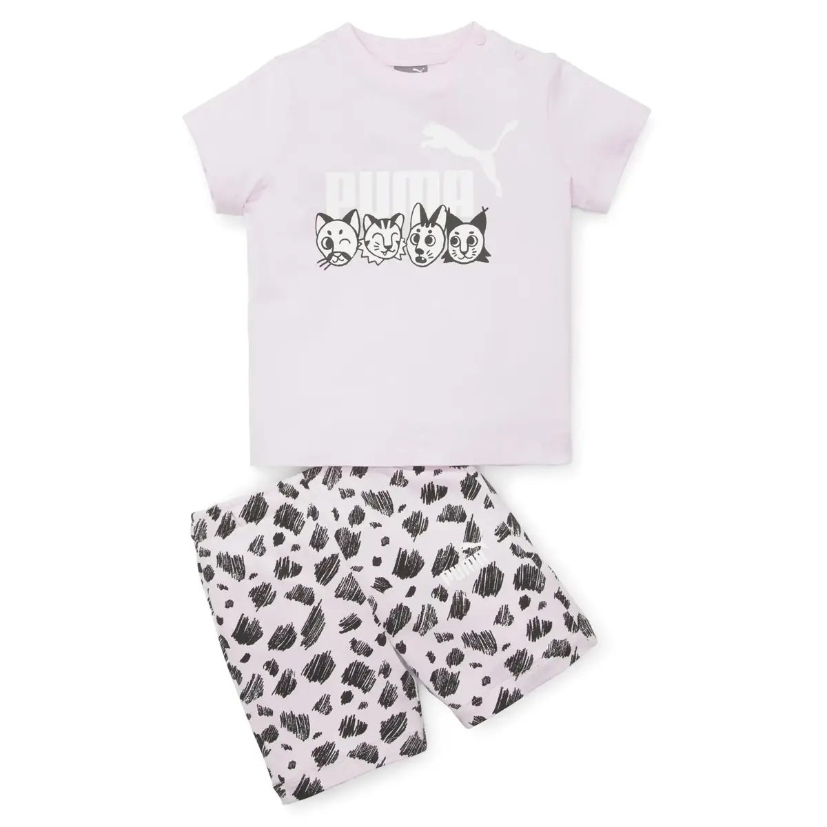 ESS+ PUMA MATES Infants Set Pearl Pink Kız Çocuk Pembe Eşofman Takımı