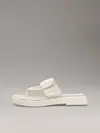 Calvin Klein SQ LOW WEDGE SANDAL, AEO Krem Kadın Terlik