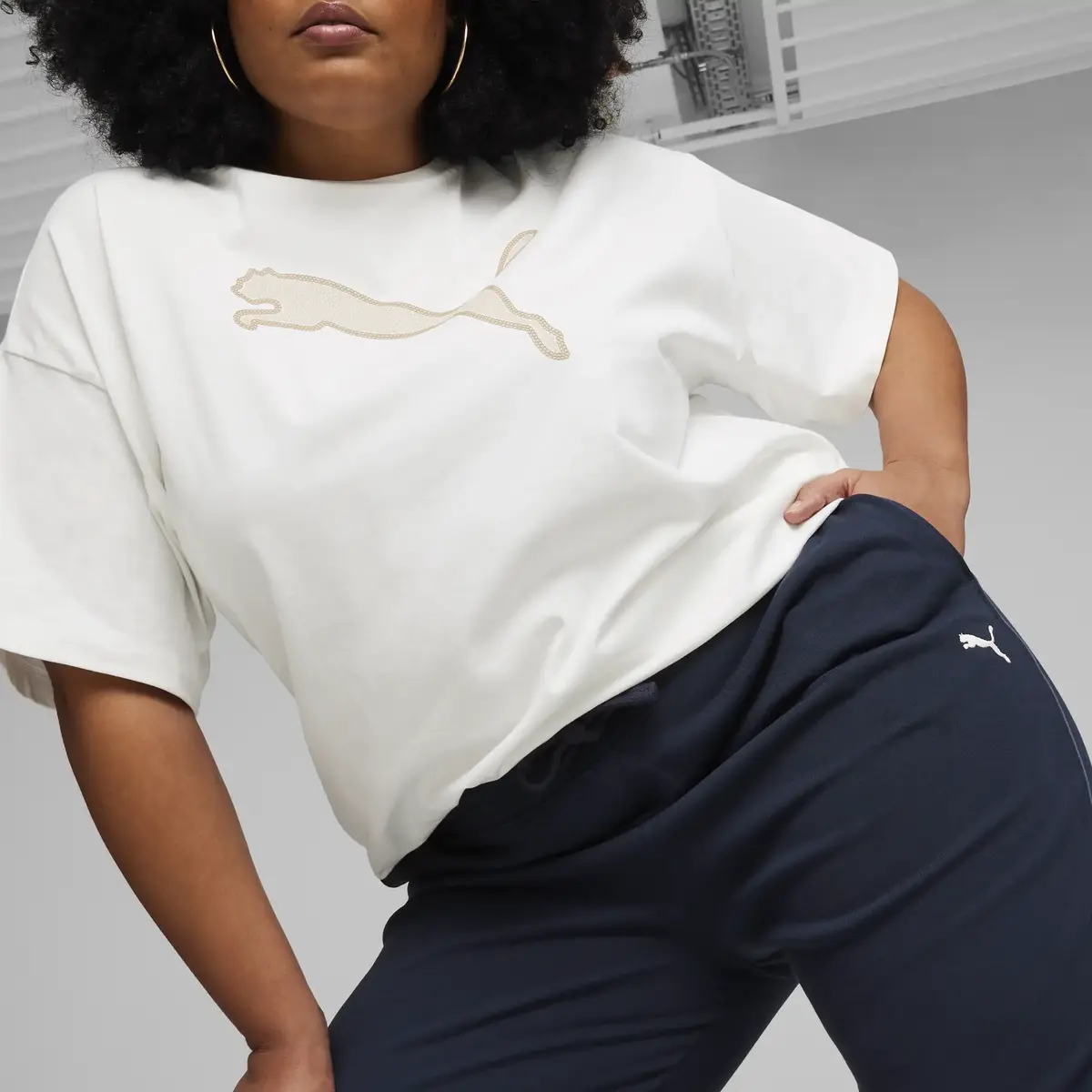 Puma HER High-Waist Pants TR Lacivert Kadın Eşofman Altı