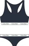 Calvin Klein Unlined Bralette/Tho Kadın Lacivert Bralet Set
