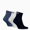 PUMA UNISEX QUARTER PLAIN 3P Lacivert Unisex Çorap