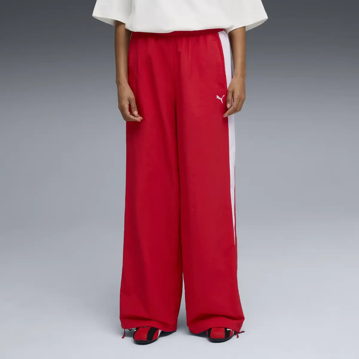 Puma T7 Relaxed Track Pants Kırmızı Kadın Eşofman Alt