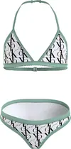 Calvin Klein TRIANGLE BIKINI SET- Kadın Beyaz Bikini Takımı