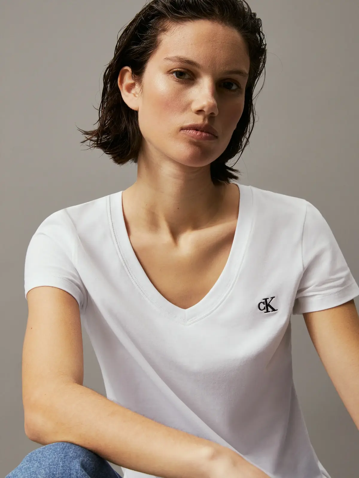 CK EMBROIDERY STRETC, YAF