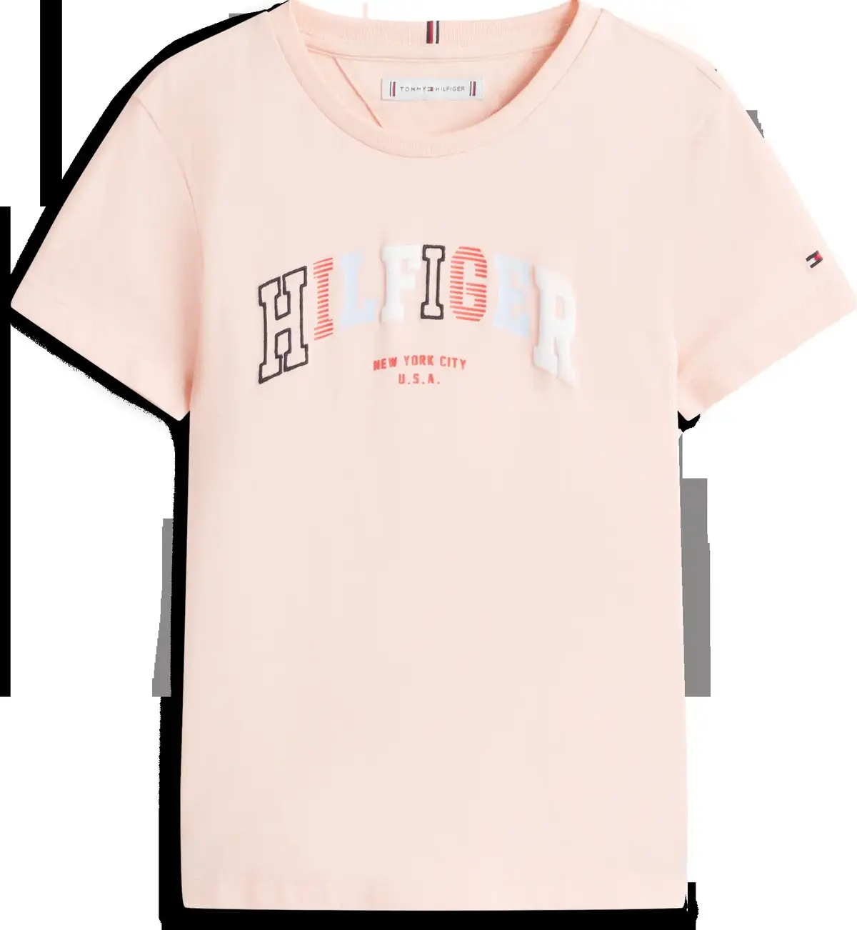 Tommy Hilfiger VARSITY TEE SS, TKZ Pembe Kız Çocuk T-Shirt & Polo