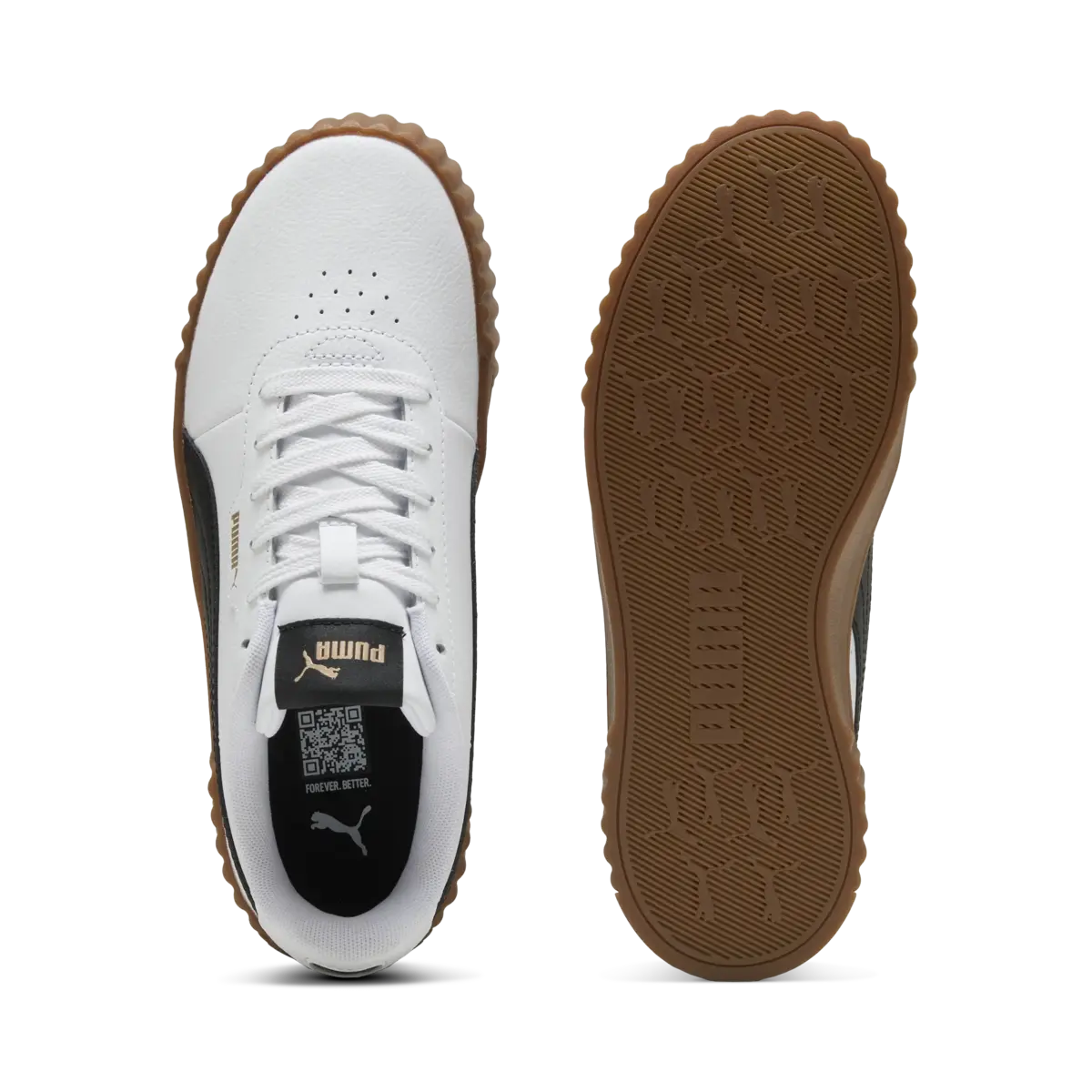 PUMA Carina 3.0 PUMA White-PUMA Black Beyaz Kadın Spor Ayakkabı