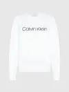 Calvin Klein CORE LOGO LS SWEATSH Kadın Beyaz Sweatshirt