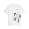 Puma CLASSICS FTR BALLER Logo Tee B Beyaz Çocuk T-Shirt