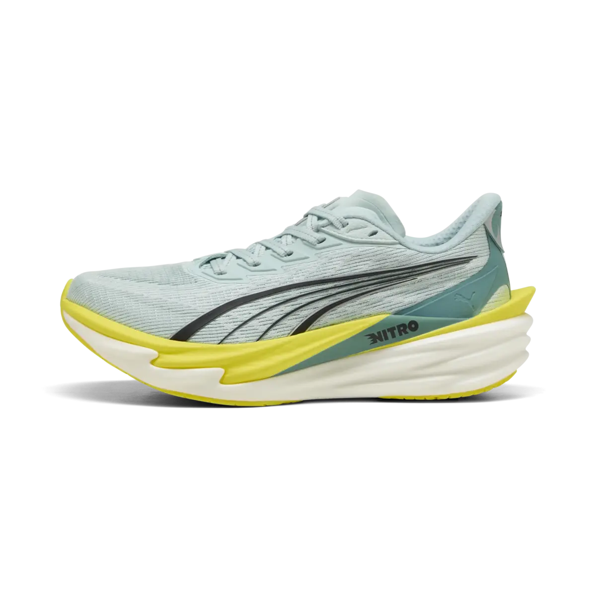 PUMA Deviate NITRO 4 Wns Mavi Kadın Yürüyüş ve Koşu Ayakkabısı