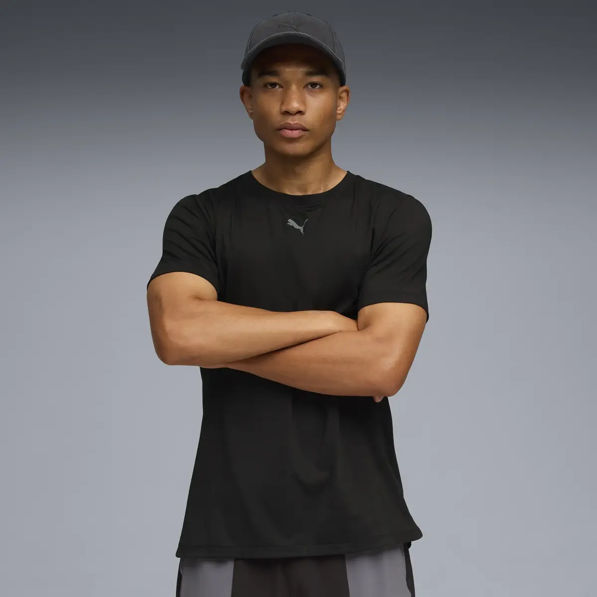 Puma M CLOUDSPUN TEE Siyah Erkek T-Shirt