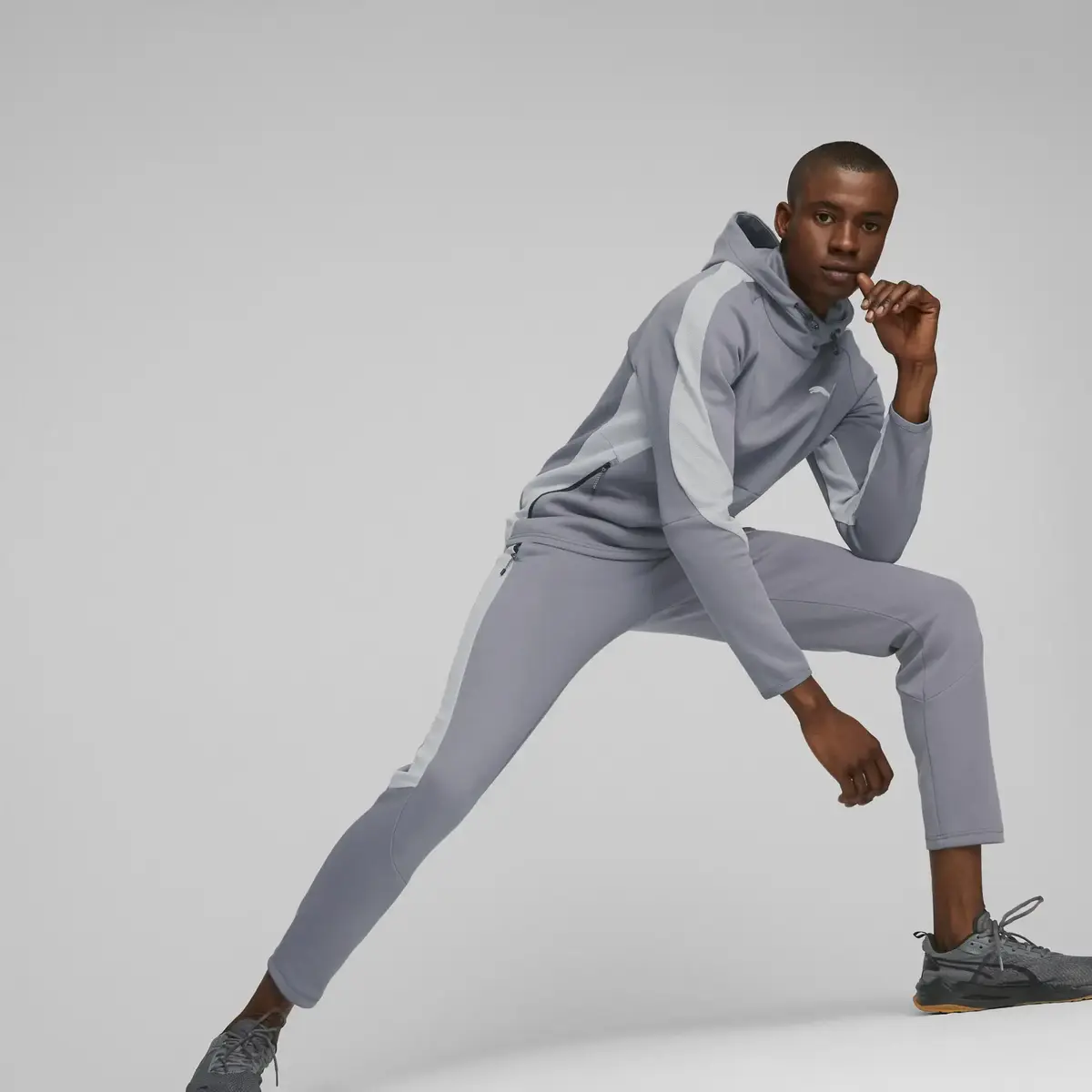 Puma EVOSTRIPE Pants DK Tile Gray Tile Erkek/Unisex Eşofman Altı