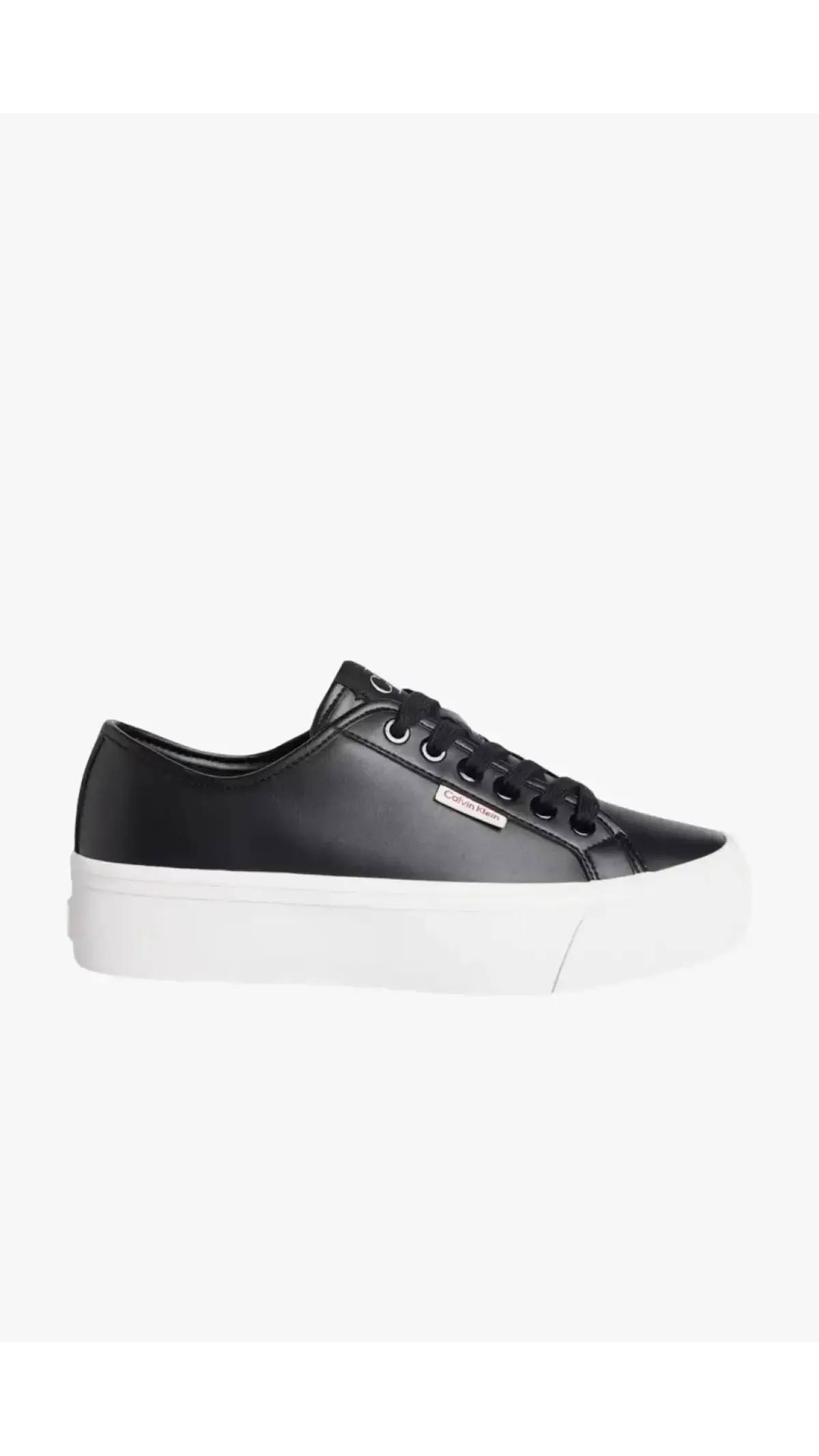 Calvin Klein VULC FLATFORM LTH Siyah Kadın Günlük Spor Ayakkabı