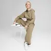 Puma CLASSICS+ Relaxed Cropped Hoodie Bej Kadın Sweatshirt